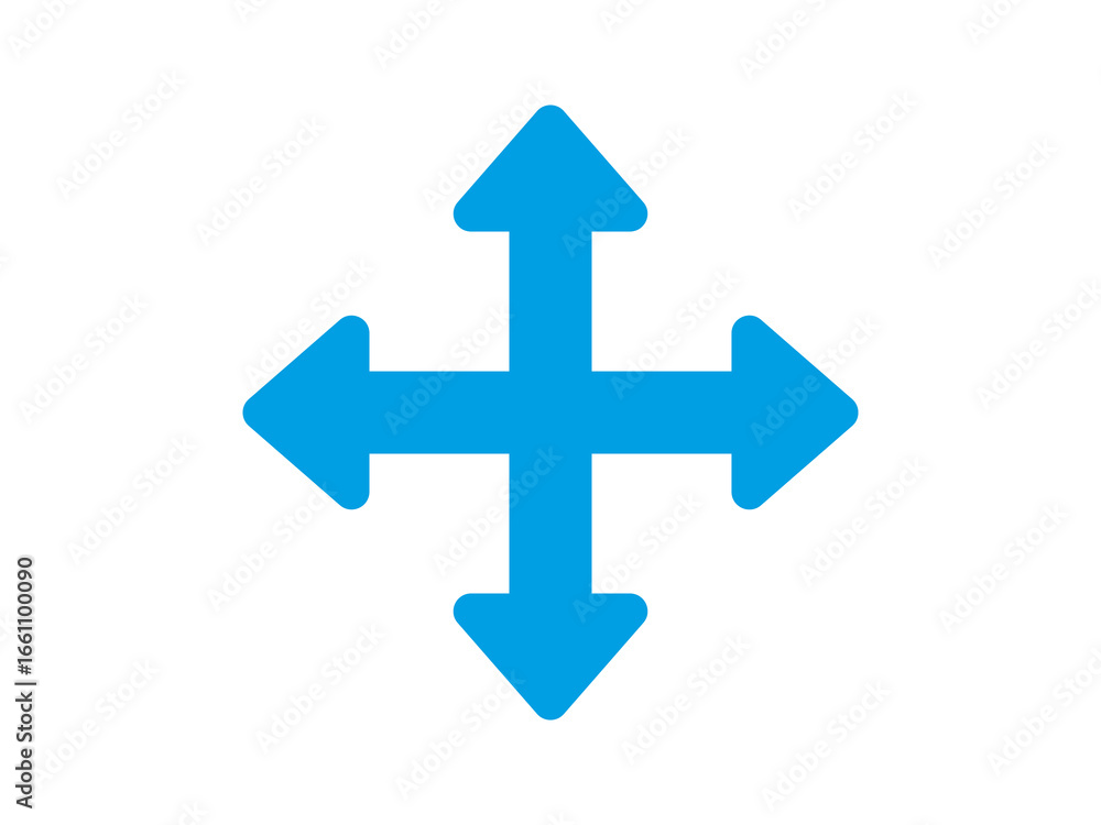 Obraz premium four way arrow sign