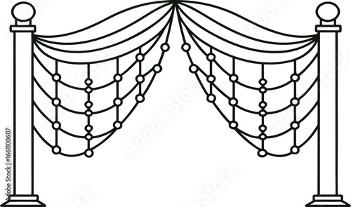 Stanchion Rope Barrier velvet rope queue management