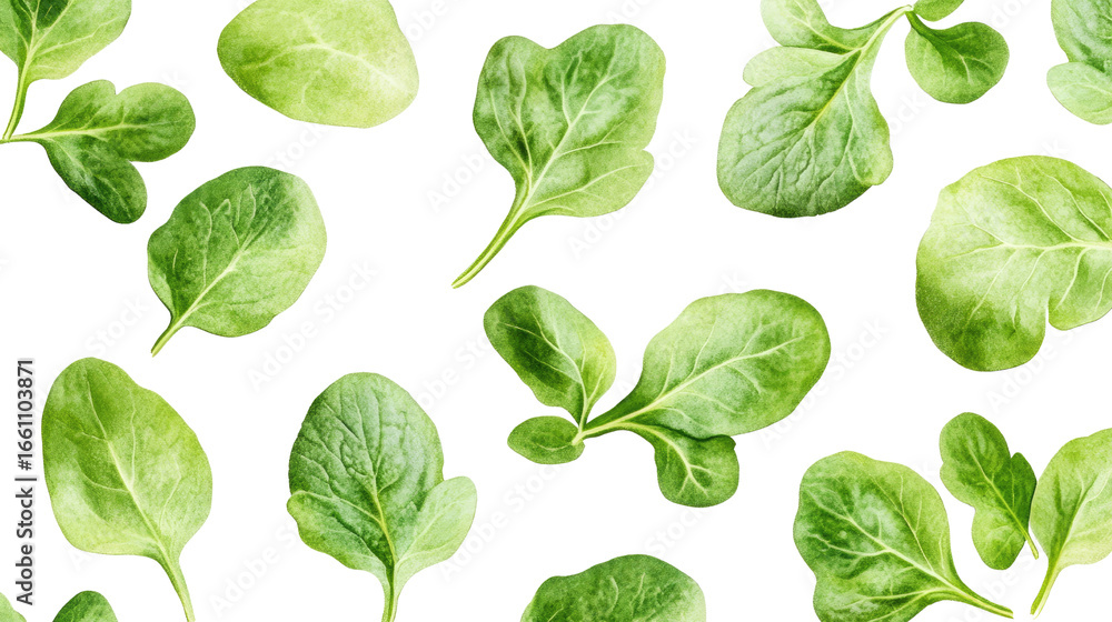 Arugula grows in pot isolated on white background Arugula grows in pot isolated on white background