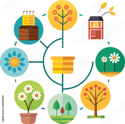 Flowchart of the urban beekeeping process through.