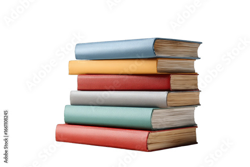 Wallpaper Mural Stack of colorful books (1) Torontodigital.ca