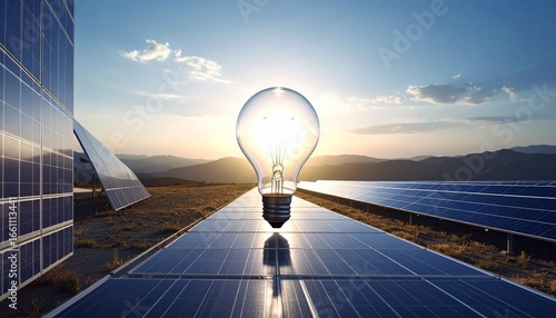 Strom aus Solar lässt die Lampe leuchten