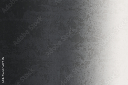 Dark to Light Grunge Gradient Background with Rough Textured Surface in Black and White