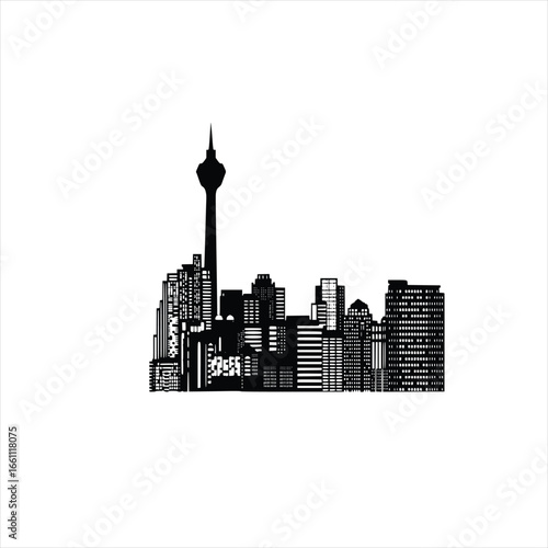 City Skyline Silhouette - Iconic Urban Landscape