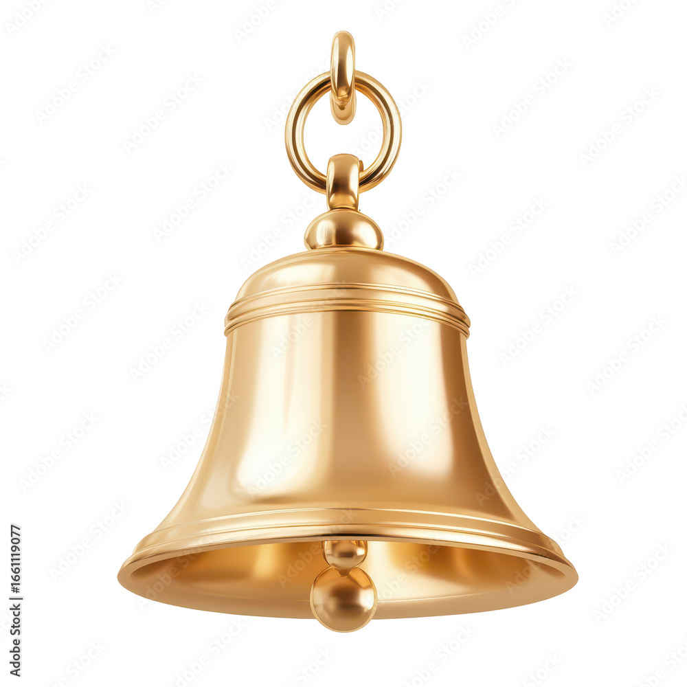 A beautiful golden bell isolated on a black background, perfect for any design. A beautiful golden bell isolated on a black background, perfect for any design.