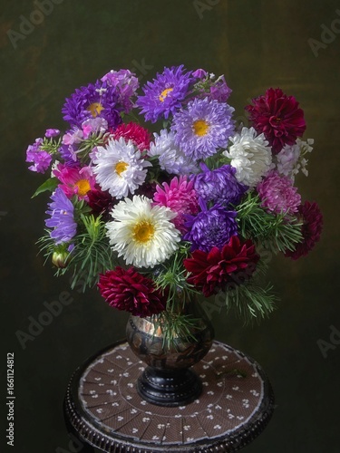 Wallpaper Mural Still life with bouquet of garden flowers Torontodigital.ca