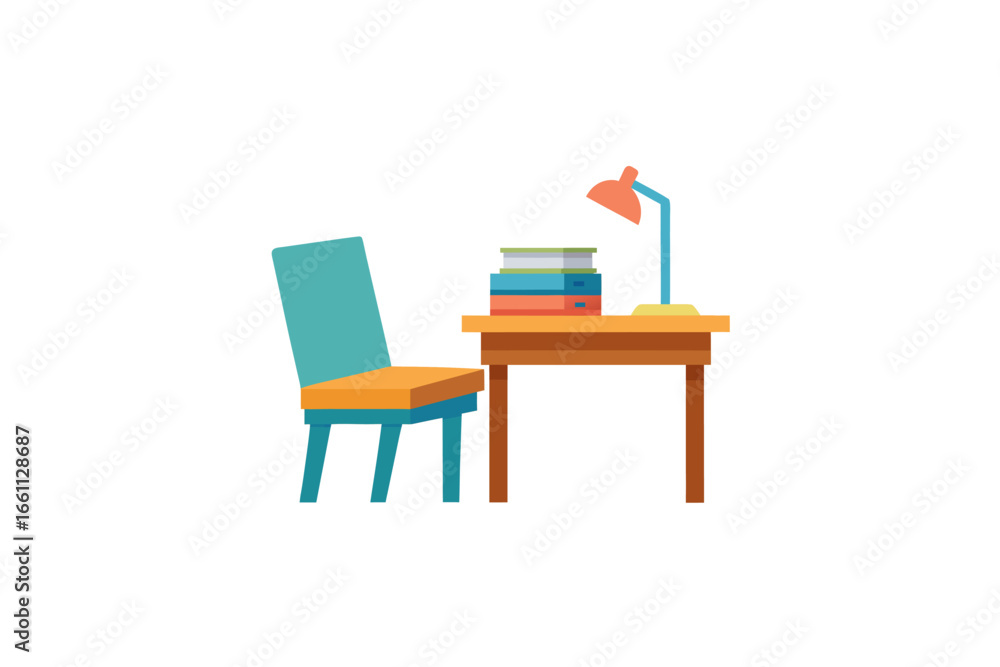 Fototapeta premium Reading table and chair