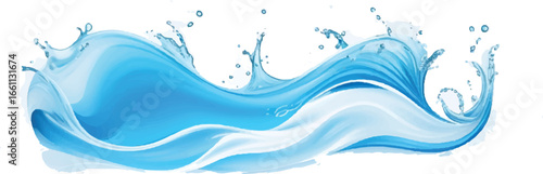 Professional Light Blue and White water ocean Gradient Curve Background for Websites, Posters, Presentations, and Business Branding Materials
