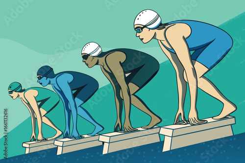 -team-relay-swimmers-on-starting-blocks-preparing- (1).eps