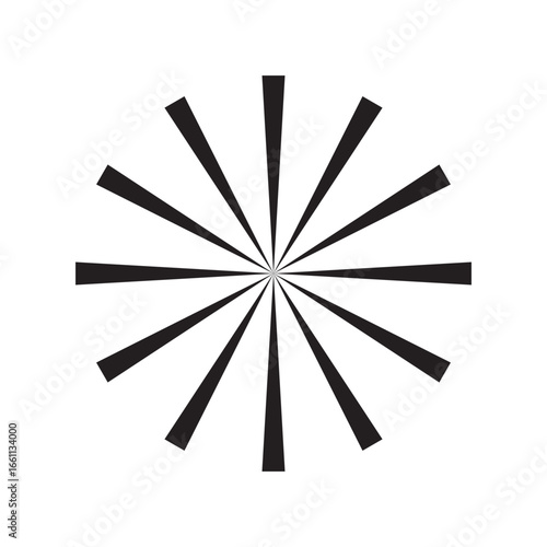Retro Sunburst icon set, radial Sunburst element, Vintage sunburst Fireworks design isolated, Sunrise rays light burst line shine sunshine sunbeam vintage border.