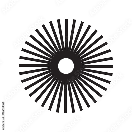 Retro Sunburst icon set, radial Sunburst element, Vintage sunburst Fireworks design isolated, Sunrise rays light burst line shine sunshine sunbeam vintage border.