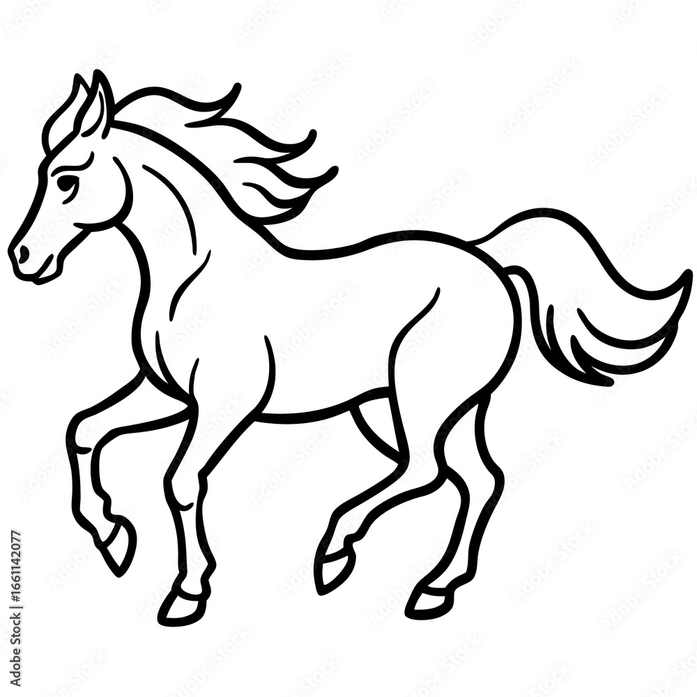 Obraz premium horse vector illustration