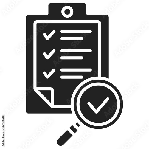Audit Glyph Icon