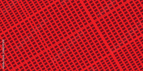 Abstract geometric red mosaic hexagon background. panorama view image, Vector