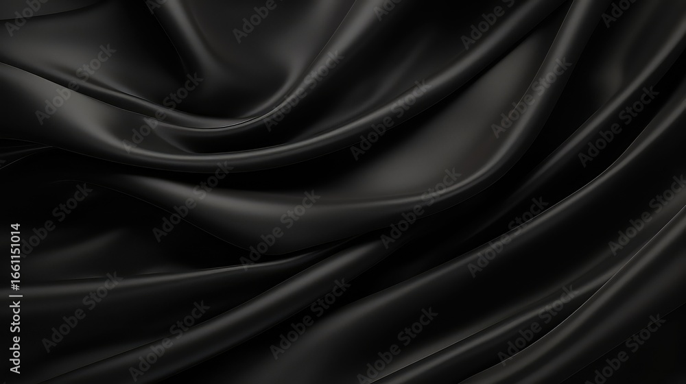 Fototapeta premium Black Silk Background