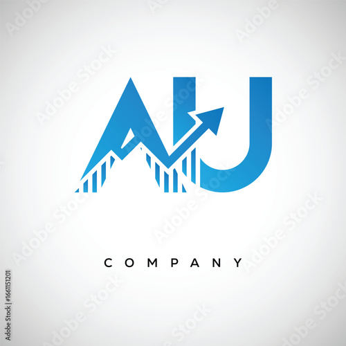 AU Financial Logo – Modern Growth Arrow Branding Symbol for Trading, Investment, Crypto and Business Identity