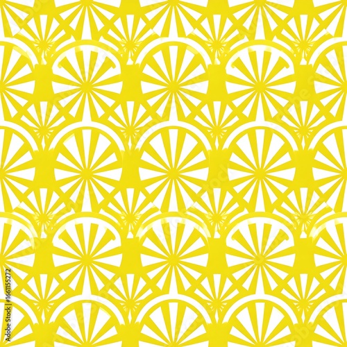 Repeating sunburst pattern