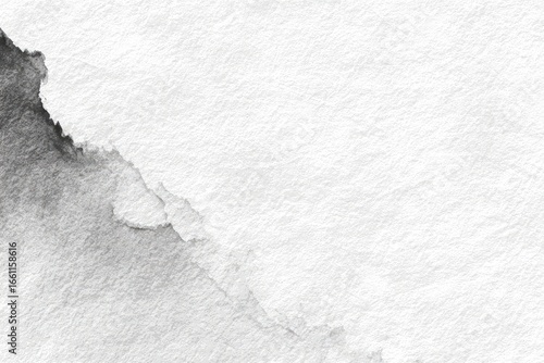 Wallpaper Mural Abstract grayscale watercolor wash on textured white paper Torontodigital.ca