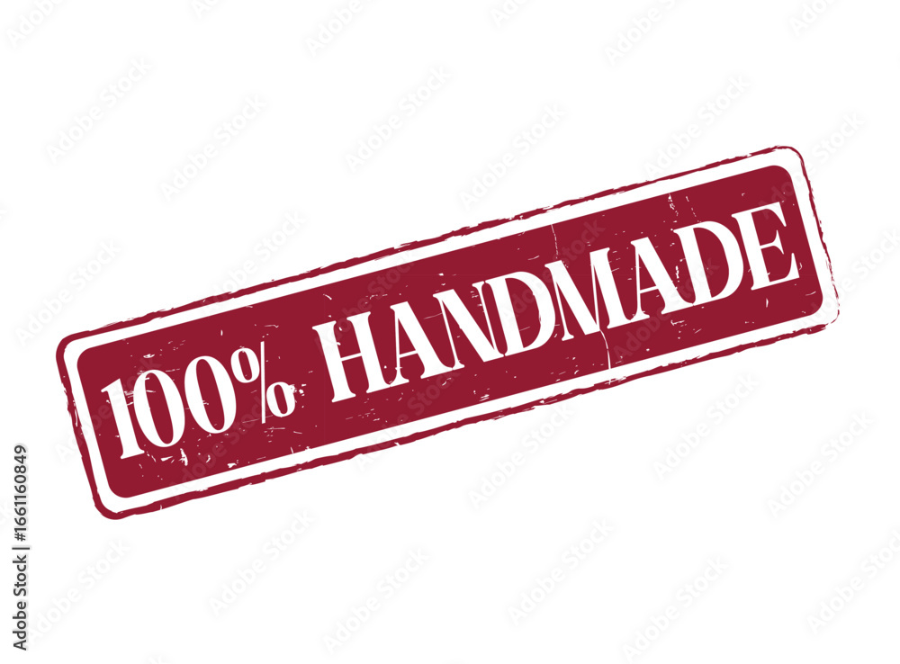 Fototapeta premium 100% HANDMADE Rubber Stamp Seal for Craft and Artisans