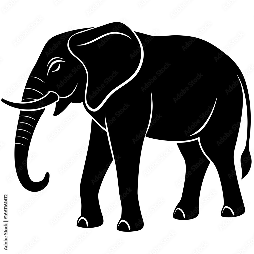 Fototapeta premium elephant vector illustration