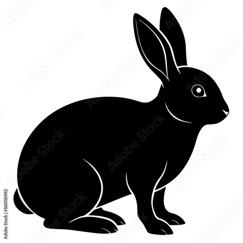 vector illustration of a rabbit