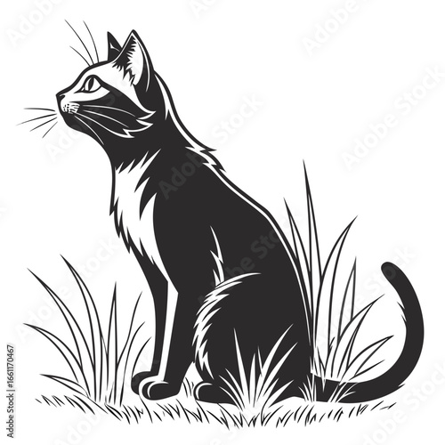 vector illustration of a cat