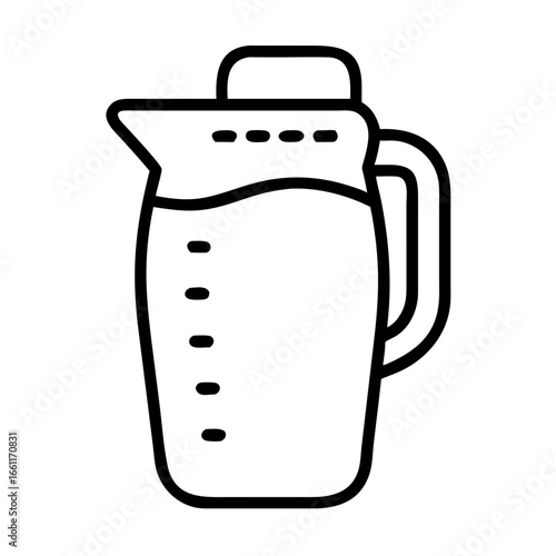 Beverage theme juice jug icon transparent background