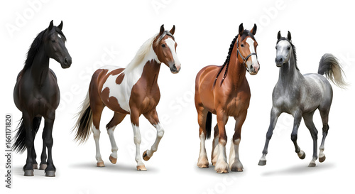 Horses equine animals mammals domestic breeds diverse coat