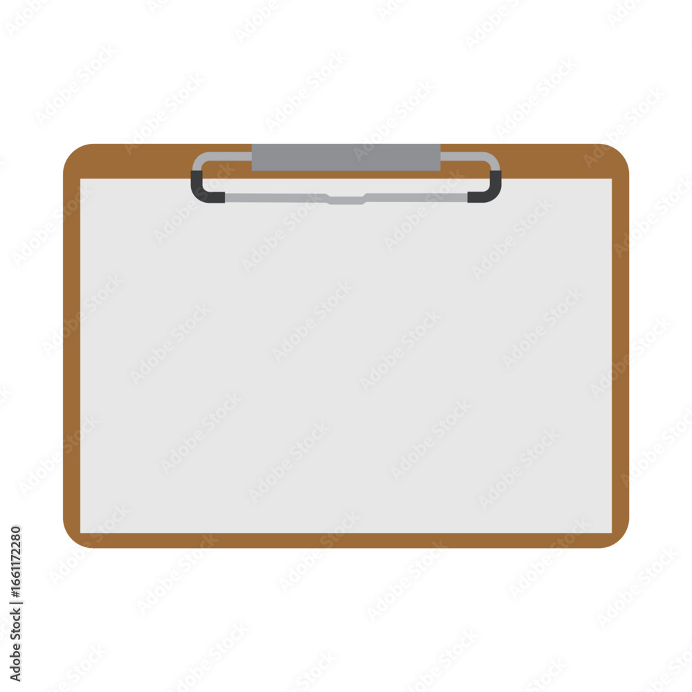 Obraz premium クリップボードとメモ用紙のイラスト