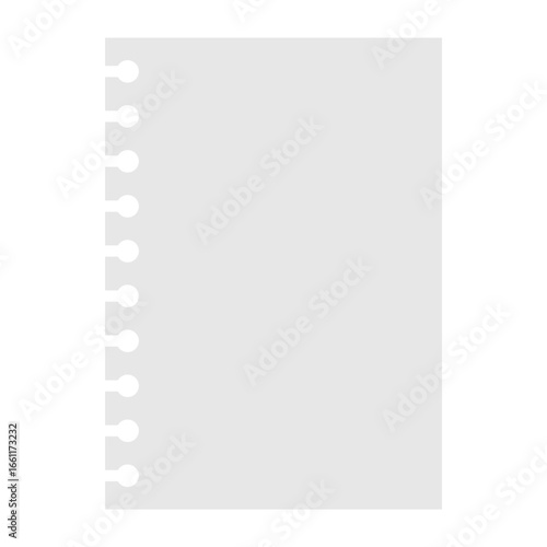 シンプルなメモ用紙のイラスト