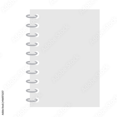 メモ用紙とリングのイラスト