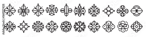 Ornate Borders Sleek and Clean Designs vector