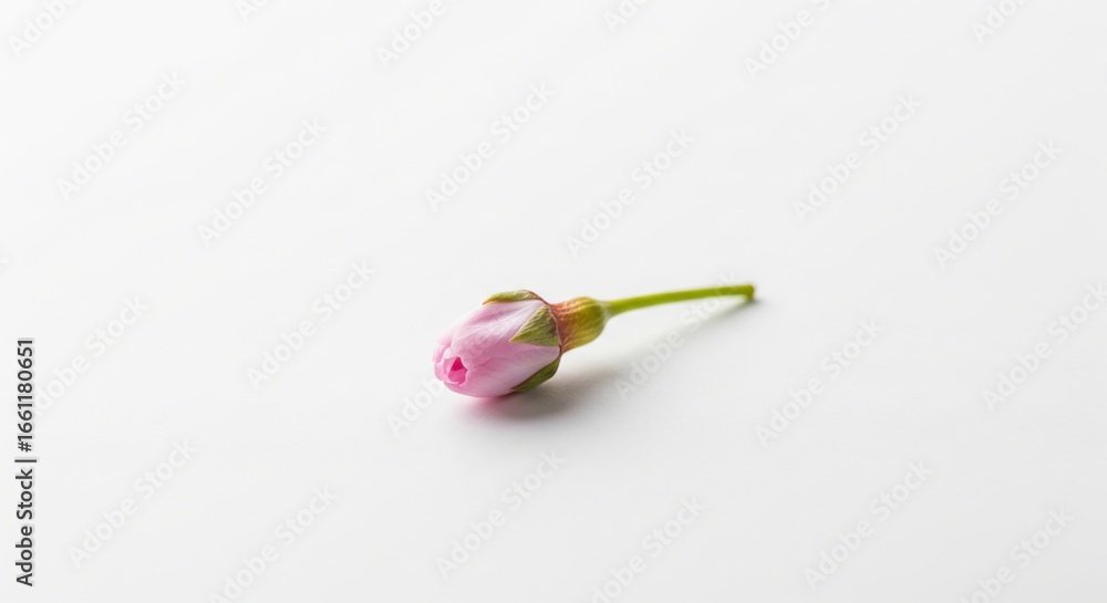 Cherry Blossom Bud on White Surface Cherry Blossom Bud on White Surface