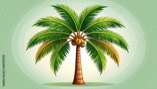 Palm tree illustration design