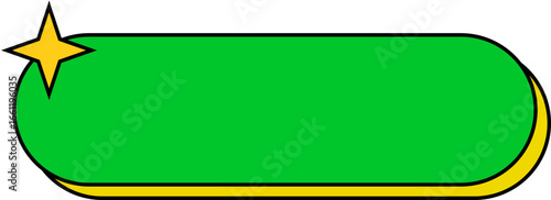 Retro Text Box Element Shape | Multi-Color Retro Shape