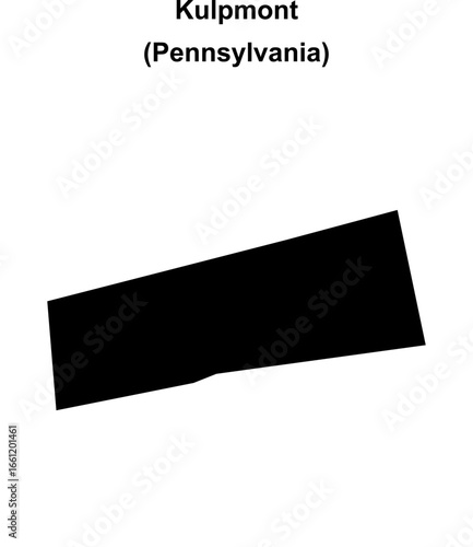 Kulpmont (Pennsylvania) blank outline map