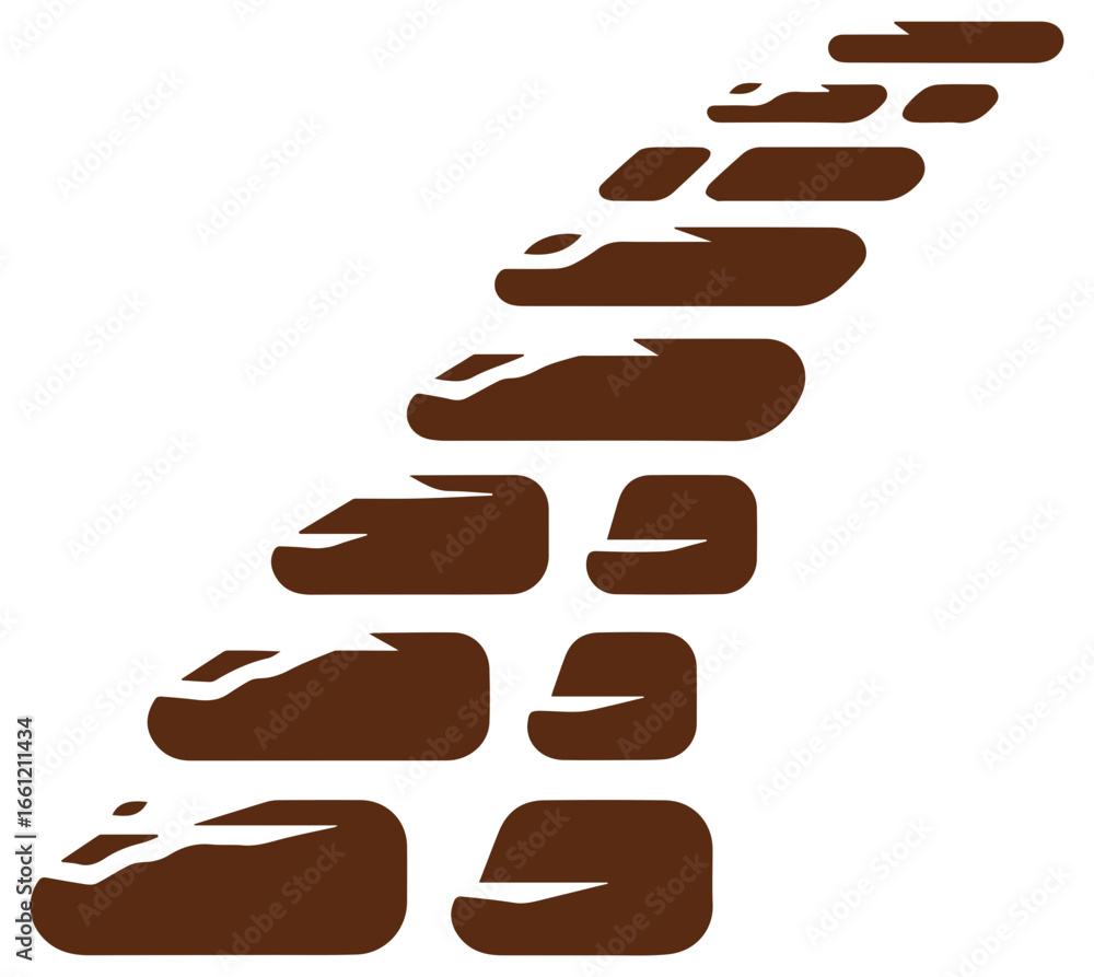 Ascending rock steps provide a path forward, symbolizing progress and growth concept Ascending rock steps provide a path forward, symbolizing progress and growth concept
