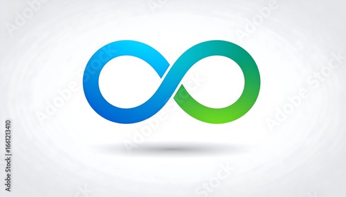 Infinity Symbol Design on White