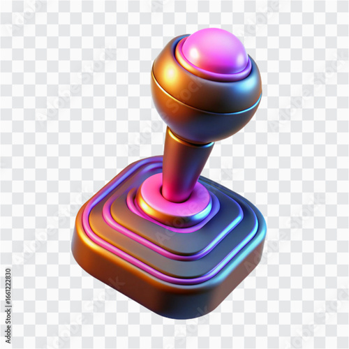 3D Neon Glow Gear Shift Lever with Speedometer Icon | Racing, Motorsport & Car Control