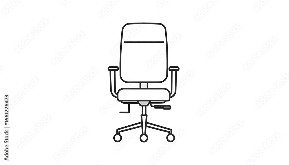 Office Chair Line Drawing Office Chair Line Drawing