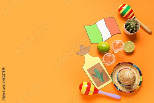 Mexican maracas with sombre...