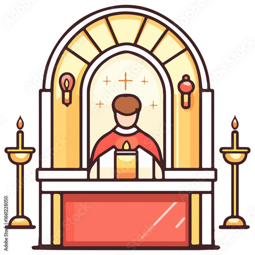 mass, christmas, festival, religion, vector, transparent background, church, winter, chapel, culture, faith, people, god, nativity, religious, season, celebration, xmas, december