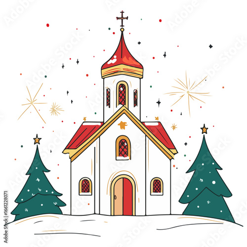 mass, christmas, festival, religion, vector, transparent background, church, winter, chapel, culture, faith, people, god, nativity, religious, season, celebration, xmas, december