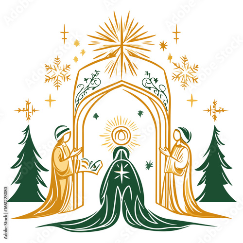 mass, christmas, festival, religion, vector, transparent background, church, winter, chapel, culture, faith, people, god, nativity, religious, season, celebration, xmas, december