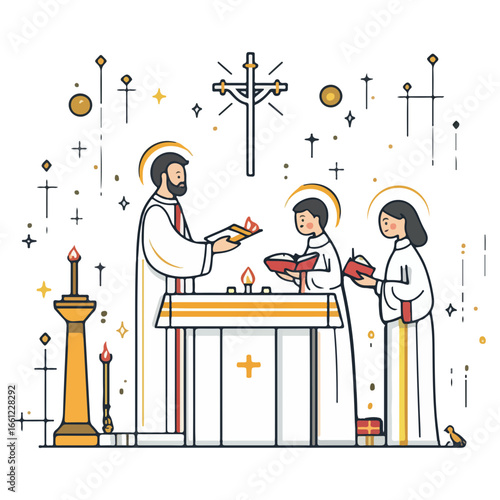 mass, christmas, festival, religion, vector, transparent background, church, winter, chapel, culture, faith, people, god, nativity, religious, season, celebration, xmas, december