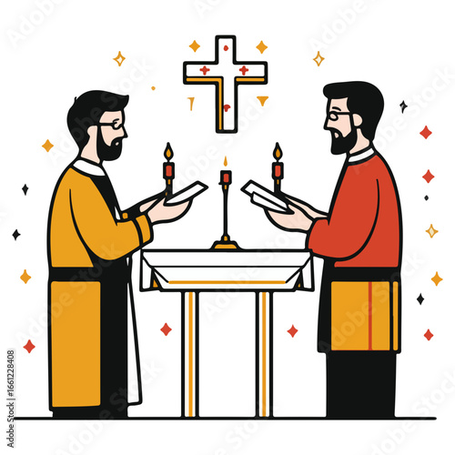 mass, christmas, festival, religion, vector, transparent background, church, winter, chapel, culture, faith, people, god, nativity, religious, season, celebration, xmas, december