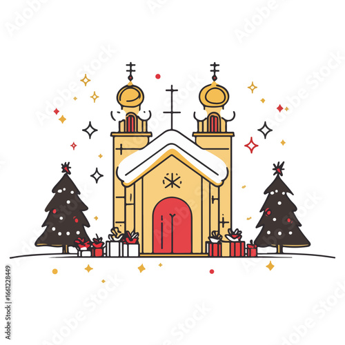 mass, christmas, festival, religion, vector, transparent background, church, winter, chapel, culture, faith, people, god, nativity, religious, season, celebration, xmas, december