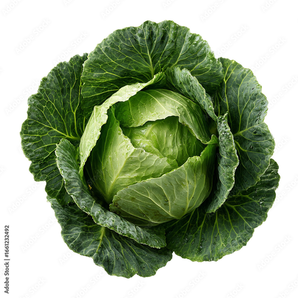 Obraz premium Cabbage isolated on transparent background