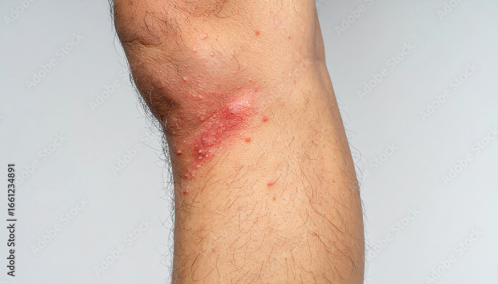Fototapeta premium Psoriasis on Leg Symptoms, Treatment, and Diagnosis