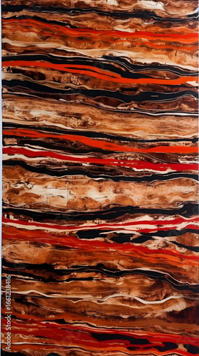 Wallpaper Mural Desert sunset colors in an abstract art piece Torontodigital.ca